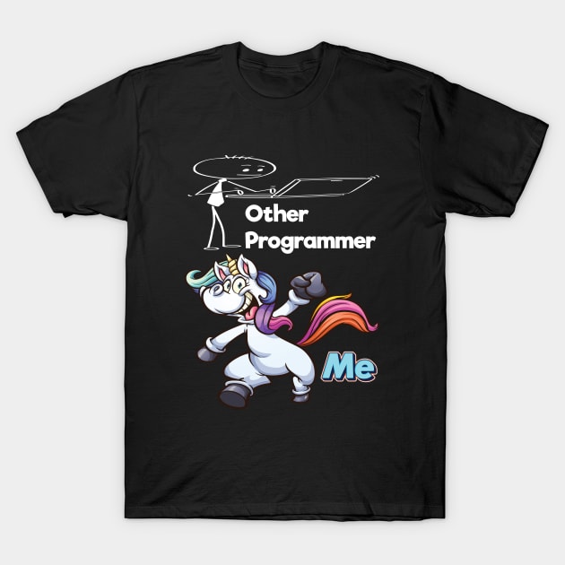 Other Programmer Unicorn Me T-Shirt by ProjectX23Red